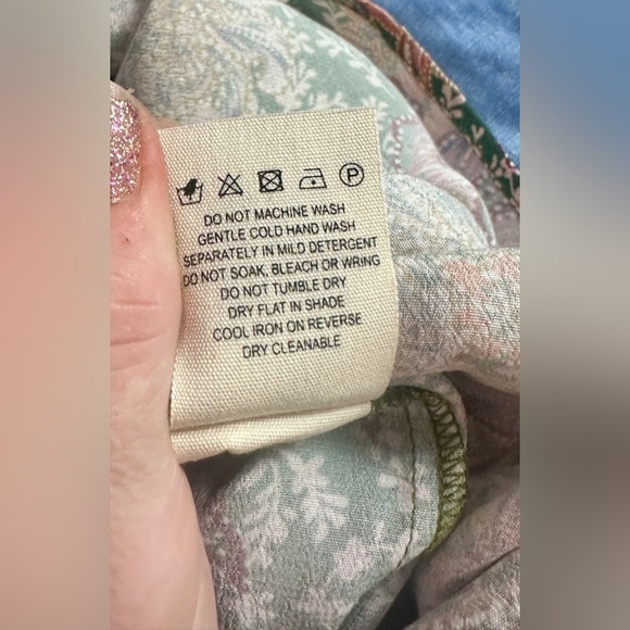 KACHEL X ANTHROPOLOGIE MIXED PRINT PEASANT BLOUSE - Picture 11 of 12